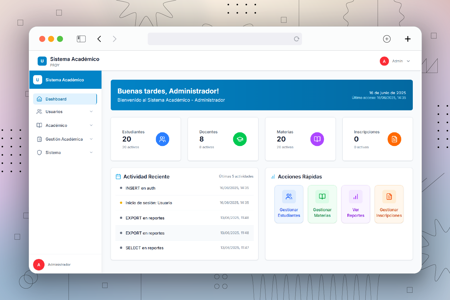 Academic Management System